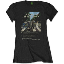The Beatles Womens/Ladies 8 Track Abbey Road T-Shirt - XL, Black