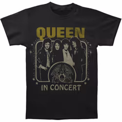 Queen Unisex Adult In Concert T-Shirt - XL, Black