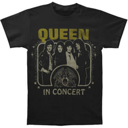 Queen Unisex Adult In Concert T-Shirt - XL, Black
