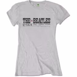 The Beatles Womens/Ladies Budokan Track List T-Shirt - XXL, Grey