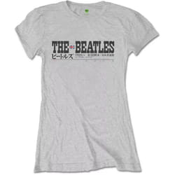 The Beatles Womens/Ladies Budokan Track List T-Shirt - XXL, Grey