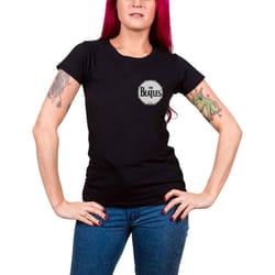 The Beatles Womens/Ladies Washington Coliseum Back Print T-Shirt - XXL, Black