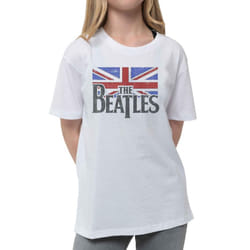 The Beatles Childrens/Kids Vintage Logo T-Shirt - 11-12 Years, White
