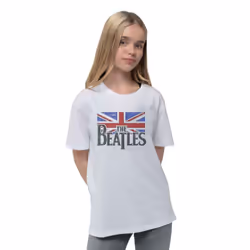 The Beatles Childrens/Kids Vintage Logo T-Shirt - 11-12 Years, White