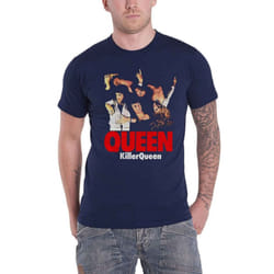 Queen Unisex Adult Killer Queen T-Shirt - XL, Navy Blue