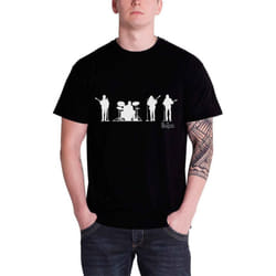 The Beatles Unisex Adult Saville Row Lineup T-Shirt - XL, Black