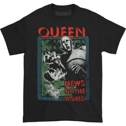 Queen Unisex Adult News Of The World T-Shirt - 2XL, Black