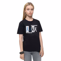 The Beatles Childrens/Kids Colours Crossing Abbey Road T-Shirt - 2 Years, Black