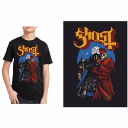 Ghost Childrens/Kids Advanced Pied Piper T-Shirt - 12-13 Years, Black