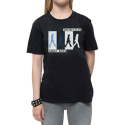 The Beatles Womens/Ladies Colours Crossing Abbey Road T-Shirt - XXL, Black