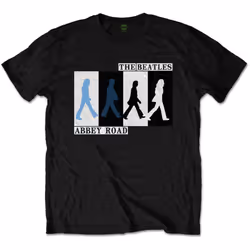 The Beatles Unisex Adult Colours Crossing Abbey Road T-Shirt - S, Black