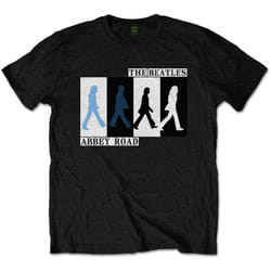 The Beatles Unisex Adult Colours Crossing Abbey Road T-Shirt - S, Black