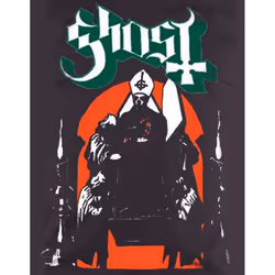 Ghost Unisex Adult Procession T-Shirt - XL, Black