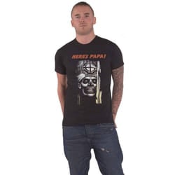 Ghost Unisex Adult Here's Papa T-Shirt - S, Black
