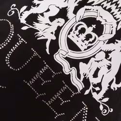 Queen Womens/Ladies Diamante Logo T-Shirt - XL, Black