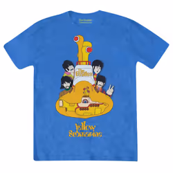 The Beatles Unisex Adult Yellow Submarine Sub Sub T-Shirt - XXL, Mid Iris Blue