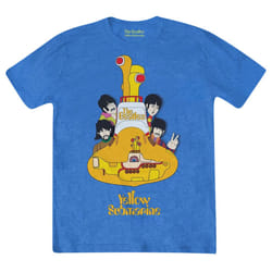The Beatles Unisex Adult Yellow Submarine Sub Sub T-Shirt - XXL, Mid Iris Blue