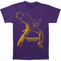Queen Unisex Adult Fortune Back Print T-Shirt - S, Purple