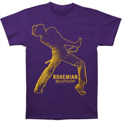 Queen Unisex Adult Fortune Back Print T-Shirt - S, Purple