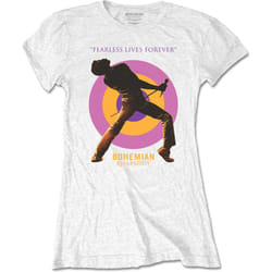 Queen Womens/Ladies Fearless T-Shirt - XXL, White