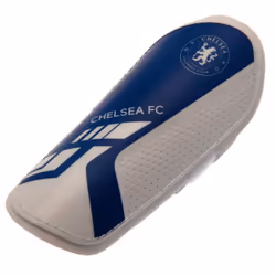 Chelsea FC Childrens/Kids Slip-In Shin Guards - L, Blue/White