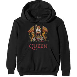 Queen Unisex Adult Classic Crest Hoodie - S, Black