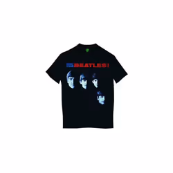 The Beatles Unisex Adult Meet T-Shirt - XXL, Black