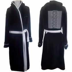 Joy Division Unisex Adult Unknown Pleasures Dressing Gown - S-M, Black