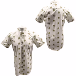 Queen Unisex Adult All-Over Print Shirt - S, White