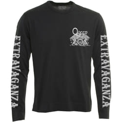 Queen Unisex Adult Extravaganza Printed Long-Sleeved T-Shirt - S, Black