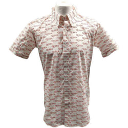 Queen Unisex Adult Logo All-Over Print Shirt - M, White