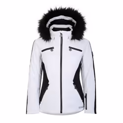 Dare 2B Womens/Ladies Julien Macdonald Mastery Contrast Ski Jacket - 18 UK, White/Black