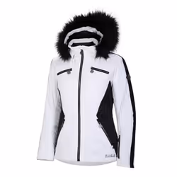Dare 2B Womens/Ladies Julien Macdonald Mastery Contrast Ski Jacket - 18 UK, White/Black