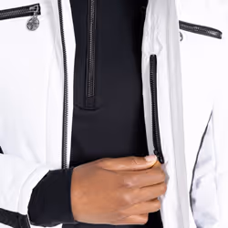 Dare 2B Womens/Ladies Julien Macdonald Mastery Contrast Ski Jacket - 18 UK, White/Black