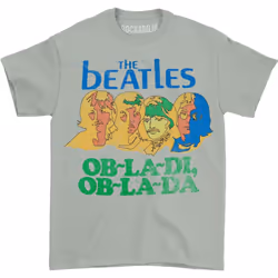 The Beatles Womens/Ladies Ob-La-Di Back Print T-Shirt - M, Grey