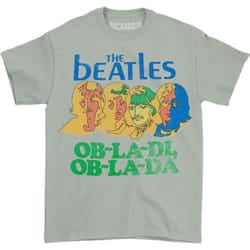The Beatles Womens/Ladies Ob-La-Di Back Print T-Shirt - M, Grey