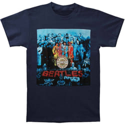 The Beatles Unisex Adult Sgt Pepper T-Shirt - S, Navy Blue