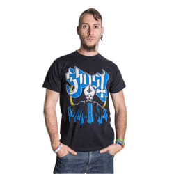 Ghost Unisex Adult Papa & Band T-Shirt - S, Black