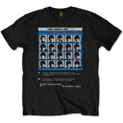 The Beatles Unisex Adult Hard Days Night 8 Track T-Shirt
