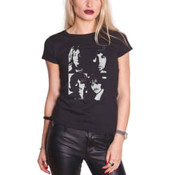 The Beatles Womens/Ladies Back In the USSR Back Print T-Shirt - S, Black