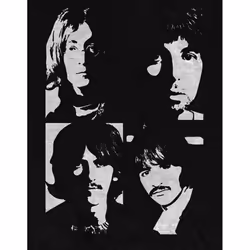 The Beatles Womens/Ladies Back In the USSR Back Print T-Shirt - S, Black