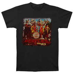 The Beatles Unisex Adult Sgt Pepper T-Shirt - S, Black