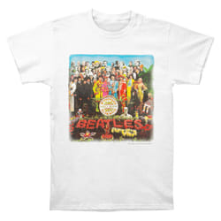 The Beatles Unisex Adult Sgt Pepper T-Shirt - L, White