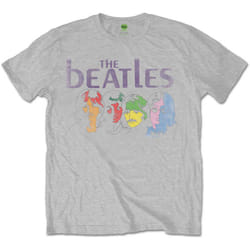 The Beatles Unisex Adult Album Back Printed T-Shirt - S, Grey