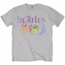 The Beatles Unisex Adult Album Back Printed T-Shirt - M, Grey