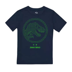 Jurassic World Boys Neon Gamer T-Shirt - 7-8 Years, Navy