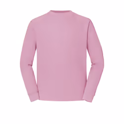 Fruit Of The Loom Mens Classic 80/20 Raglan Sweatshirt - XL, Light Pink