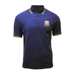 Queen Unisex Adult Crest Logo Polo Shirt - 2XL, Navy Blue
