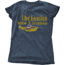 The Beatles Womens/Ladies Yellow Submarine Nothing Is Real T-Shirt - XL, Denim Blue