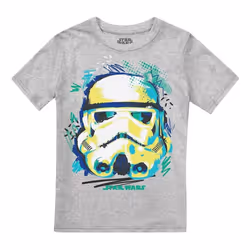 Star Wars Boys Trooper Sketch T-Shirt - 3-4 Years, Sports Grey